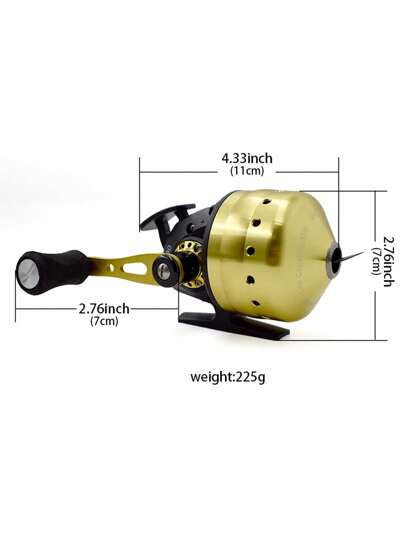 1 بكرة BL30 للصيد بالرمح للاستخدام في الأماكن المفتوحة، بكرة سلاح رمي معدنية كاملة، قلاووظ أسماك مغلقة مزدوجة كبيرة، مناسبة كهدية عيد ميلاد أو عطلة للأصدقاء والعائلة