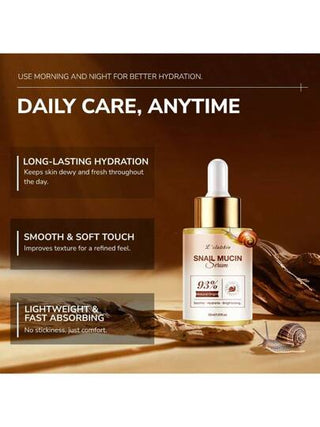 خلاصة الحلزون المصححة، سيروم مرطب للوجه مع مستخلص إفرازات الحلزون، مضاد للشيخوخة وللتبييض ومناسب للبشرة الباهتة والخطوط الدقيقة، عناية بالبشرة 31مل