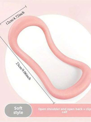 4 حلقات يوجا - حلقات لياقة بدنية متعددة الوظائف لنحت الكتفين ، وتخفيف الظهر وتمارين الساق - إطالة فاشيا ناعمة للرجال والنساء