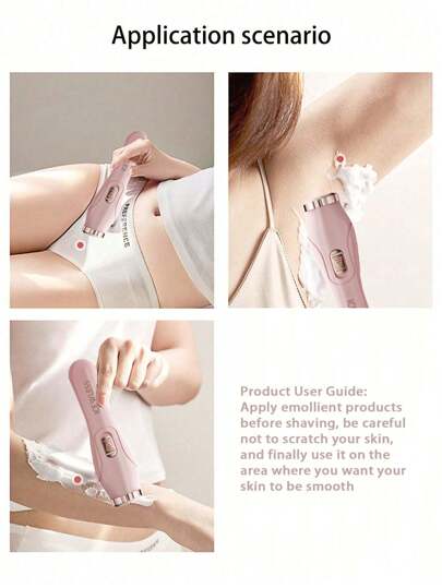 ماكينة حلاقة كهربائية قابلة للشحن 3 في 1 للنساء - ماكينة تشذيب الشعر بدون ألم للوجه والأنف والحواجب واللحية وتشذيب الشعر للنساء والحلاقة للوجه وإزالة الشعر من الذراعين والساقين والإبط والبكيني - مجموعة ماكينات حلاقة جسم محمولة هدية عيد