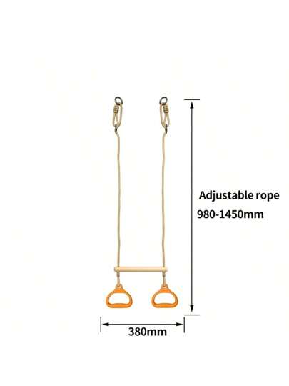 حلقات ترفيهية وتعليقية للحديقة والممارسة الرياضية المنزلية والخارجية، حلقات لمعدات التمرين والمناشط بالداخل والخارج، حلقات معلقة من البلاستيك، إكسسوارات حلقة المرجيحة والتأرجح، ألعاب تسلق الأطفال