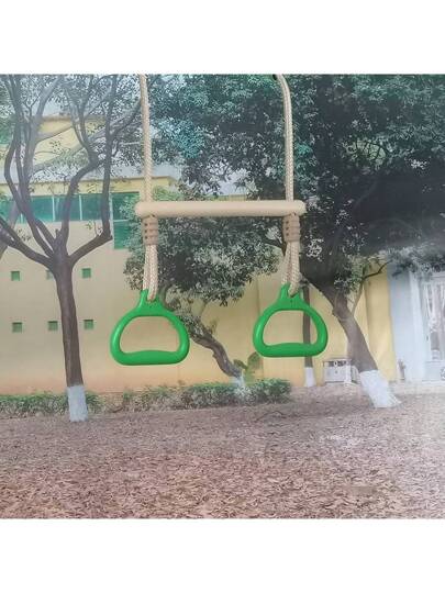 حلقات ترفيهية وتعليقية للحديقة والممارسة الرياضية المنزلية والخارجية، حلقات لمعدات التمرين والمناشط بالداخل والخارج، حلقات معلقة من البلاستيك، إكسسوارات حلقة المرجيحة والتأرجح، ألعاب تسلق الأطفال
