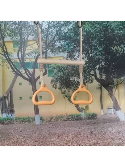 حلقات ترفيهية وتعليقية للحديقة والممارسة الرياضية المنزلية والخارجية، حلقات لمعدات التمرين والمناشط بالداخل والخارج، حلقات معلقة من البلاستيك، إكسسوارات حلقة المرجيحة والتأرجح، ألعاب تسلق الأطفال