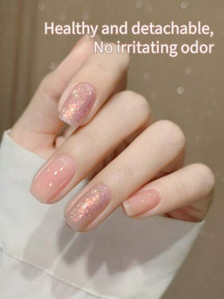 annies 2 قطعة/طقم من طلاء الأظافر العاري متعدد الاستخدامات 10مل، جل أورورا البراق الجديد لعام 2025 للمانيكير DIY