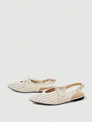 MOD حذاء نسائي أنيق مريح وعملي، ذو رباط وفتحة مربعة للأصابع، مصنوع من نسيج قابل للتنفس، جميل ويمكن ارتداؤه بسهولة ، موديل جديد 2025