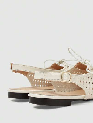 MOD حذاء نسائي أنيق مريح وعملي، ذو رباط وفتحة مربعة للأصابع، مصنوع من نسيج قابل للتنفس، جميل ويمكن ارتداؤه بسهولة ، موديل جديد 2025