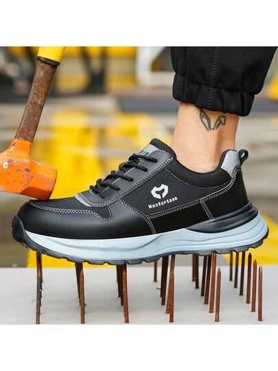 أحذية سلامة خفيفة للرجال والنساء، مقاومة للصدمات والثقوب، كاب من الصلب البلاستيكي، معزولة، نعل خارجي من EVA الناعم، مانعة للانزلاق، مقاومة للتآكل، تنفس وأنيقة، أحذية عمل صيفية