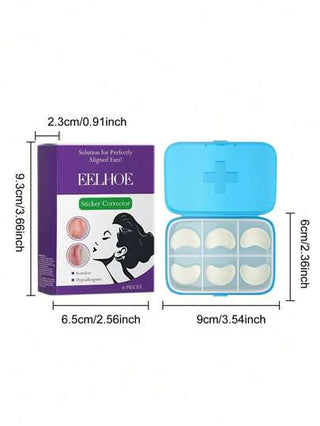 6 قطع/مجموعة شريط تشكيل الأذن، مشابك أذن مائية غير مرئية شريط لدعم الأذن، أداة مكياج لتعديل شكل الأذن وجعلها تبدو أصغر (تحتوي على 6 قطع/ 3 أزواج)