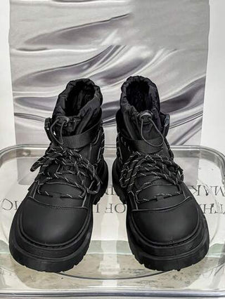 بوت رجالية حماية عمل للسفر والاستخدام الخارجي ذات كعب سميك متعدد الاستخدامات، بوت كاجوال عصرية