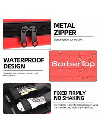 علبة مقاومة للصدمات لمقصات الشعر الخاصة بالحلاق، حقيبة صلبة ومقاومة للتشوه، علبة حلاق مقاومة للماء