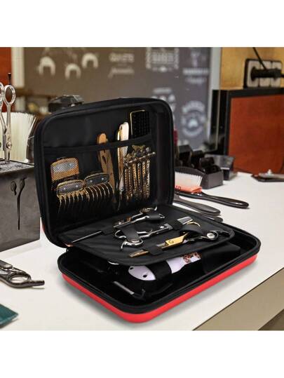 علبة مقاومة للصدمات لمقصات الشعر الخاصة بالحلاق، حقيبة صلبة ومقاومة للتشوه، علبة حلاق مقاومة للماء