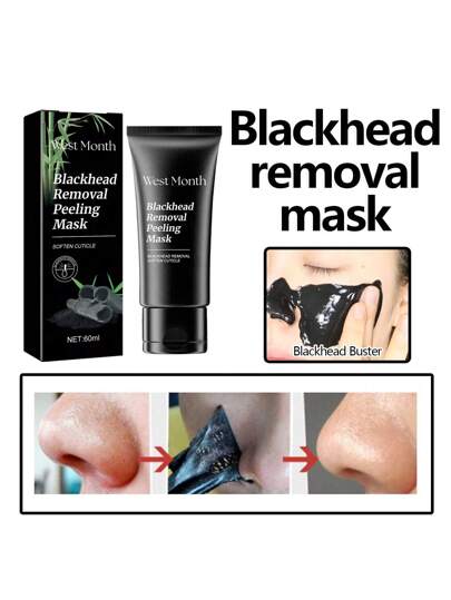 قناع أسود لتنظيف المسام العميقة ، يزيل البثور السوداء واللمم برفق ، يقلل من حب الشباب ، يقلل من المسام ، مناسب للرجال والنساء