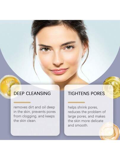 سيروم مشدد 30 مل، ينظف بلطف البشرة الحساسة، يرطب ويشدد ويغذي البشرة. يوازن الرطوبة والزيت، ينعم المسام، يشد المسام، ينعم ملمس البشرة، يغذي البشرة الناعمة