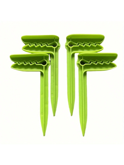 4 قطع مشابك لمنشفة الشاطئ البحرية - مشابك منشفة وسفرة للنزهات والتخييم، تثبّت المناشف والأغطية بأمان للتخييم والسفر البحري، اكسسوارات شاطئ غير قابلة للإنزلاق