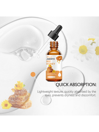 30مل من سيروم العناية بالعين بالعسل - غذائي عميق ومرطب طويل الأمد ، قطرات سيروم العناية المنعشة والمرطبة للعين لتخفيف إرهاق العين