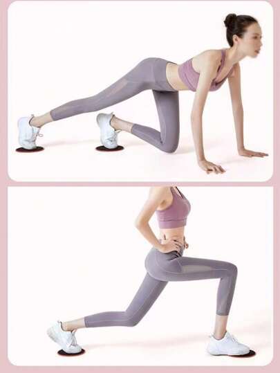 لوح الانزلاق المنزلي مناسب للتمارين الرياضية، اليوغا، الباليه، تزلج المنحدرات، تدريب كتلة الجسم (كور) بطريقة الانزلاق، تقوية عضلات البطن والساقين. تدريب اللياقة البدنية في الصالة الرياضية