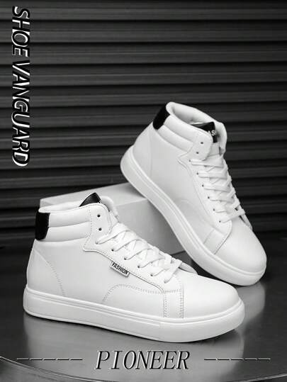 أحذية كاجول كانفاس مريحة يومية متعددة الاستخدامات للشباب، للرجال ذات تصميم بسيط بألوان الأبيض والأسود مميزة ،مع نقشة أحرف أمامية ، رباط علوي، تفاصيل مبتكرة