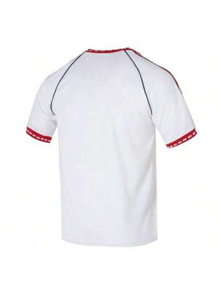 Adidas قميص رياضي كم قصير بجيرسي مانشستر يونايتد 91، شعار الفريق، رقبة دائرية، قميص كرة القدم المتدرب والياقة اللياقية البدنية للرجال JF0376