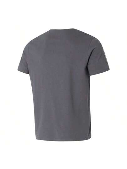 Skechers قميص رياضي قصير الأكمام منسوج من سلسلة الغولف، خفيف الوزن وسريع التجفيف من ملابس التدريب الرجالية للاستخدام الخارجي P225M270-0019