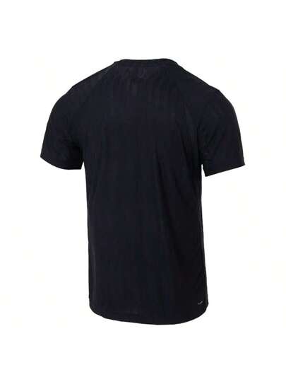 Adidas قميص بياقة طاقم بأكمام قصيرة CLIMACOOL مريح وضيق، للاستخدام اليومي والرياضة والياقة البدنية للرجال