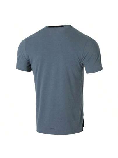 Adidas قميص تي شيرت قصير الأكمام D4T، AEROREADY، بياقة دائرية وفيت ضيق، ملابس رياضية رجالية للياقة البدنية والتدريب الرياضي