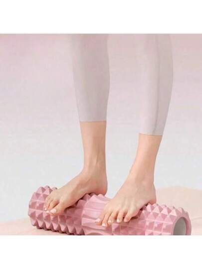 بكرة التدليك والماساج للبدن من الفوم الوردي، تستخدم لإسترخاء العضلات ومرونة الجسم- سطح ملمس عميق للماساج، مناسبة بشكل جيد للممارسة اليوجا والبيلاتس والتمارين الرياضية، اكسسوارات اليوجا| بكرة ذات ملمس | بكرة خفيفة الوزن، اكسسوارات اليوجا