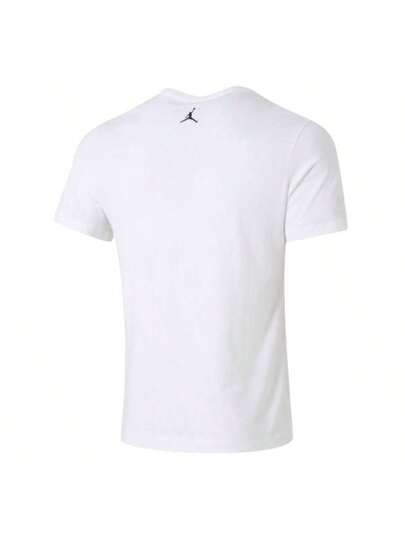 Jordan قميص قطني ناعم كاجوال قصير الأكمام، للرجال، الركض، التمارين الرياضية، التنقل IB3356