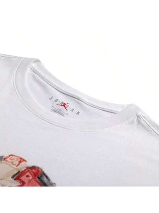 Jordan قميص قطني ناعم كاجوال قصير الأكمام، للرجال، الركض، التمارين الرياضية، التنقل IB3356