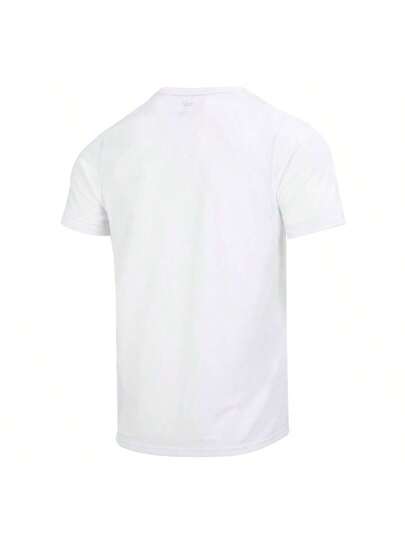 Puma قميص رياضي للرجال قصير الأكمام سريع الجفاف بياقة مستديرة للياقة البدنية والتدريب 520759-02