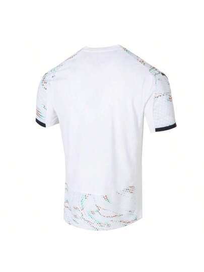 Puma قميص كرة القدم البرتغالية البعيد الأصلي بأكمام قصيرة، قماش دري-سيل، رقبة مستديرة، إصدار لاعب المنتخب الوطني البرتغالي، رجالي