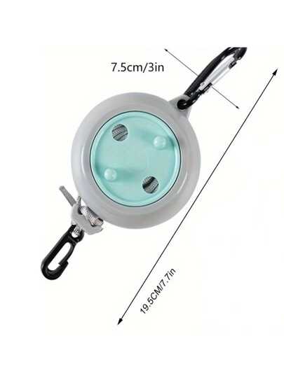 قطعة واحدة من حبل غسيل قابل للتعديل بطول 10 متر، حبل تجفيف للغسيل، مناسب للتخييم والصيد والسفر