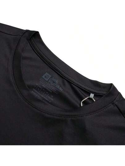 Jack Wolfskin قميص تكنولوجي عالمي، يمتص الرطوبة، رياضات خارجية للرجال المشي لمسافات طويلة واللياقة البدنية والركض A63293