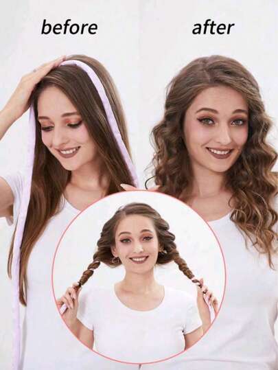 أداة لصنع تجعيد الشعر من الصوف، أداة تصفيف للنوم بلا حرارة، لا تسبب ضرر للشعر