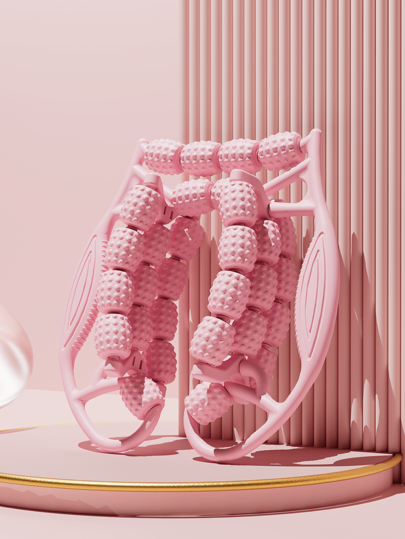 1 جهاز تدليك دائري من البولي بروبلين مزود بعجلة بكرة، لمعالجة والاسترخاء ،جهاز تمرين اليوجا لتخفيف آلام العضلات ،معدات لياقة بدنية، ملحقات منتجع صحي