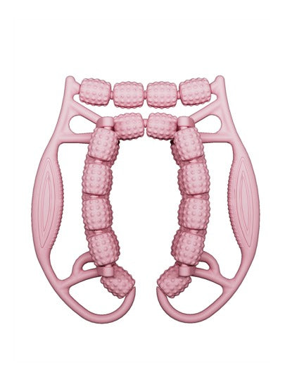 رولر لياقة بدنية ب- 29 عجلة مع مشبك للساق - مدلك أنسجة عميقة لتعزيز العضلات والأداء ، مثالي للتمارين المنزلية ، معدات اللياقة البدنية | تصميم أرغونومي | مشبك ساق آمن