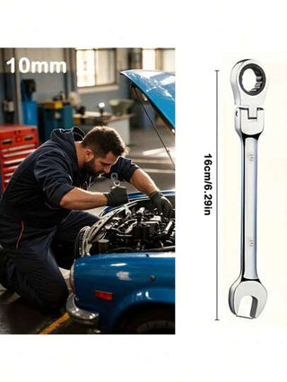 عدة أدوات متعددة الوظائف ، مفتاح ربط قابل للتعديل ، مفتاح عزم الدوران قابل للعكس ، من الكروم والفاناديوم الصلب المتين ، مقبض إرجونومي ، مناسب لإصلاح وصيانة السيارات والدراجات والدراجات النارية والقوارب