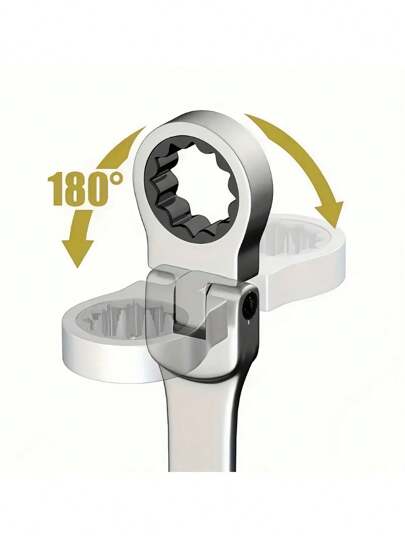 عدة أدوات متعددة الوظائف ، مفتاح ربط قابل للتعديل ، مفتاح عزم الدوران قابل للعكس ، من الكروم والفاناديوم الصلب المتين ، مقبض إرجونومي ، مناسب لإصلاح وصيانة السيارات والدراجات والدراجات النارية والقوارب