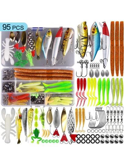 OPQ أطقم طُعم صيد السمك الصالحة للاستخدام في المياه المالحة والعذبة