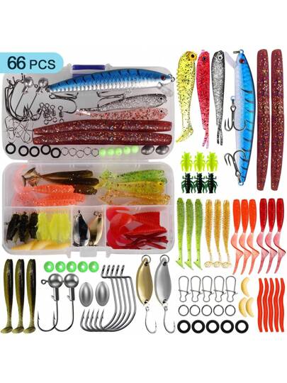 OPQ أطقم طُعم صيد السمك الصالحة للاستخدام في المياه المالحة والعذبة