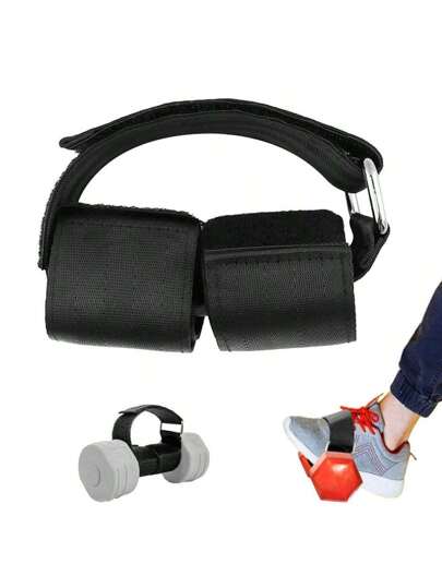 حزام قدم ثقيل مريح لتمارين التحمل لعضلات الساق، باستخدام عارضة التمديد لتخفيف ألم شرخ الساق أثناء التدريب على القوة