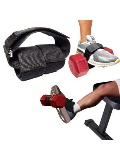 حزام قدم ثقيل مريح لتمارين التحمل لعضلات الساق، باستخدام عارضة التمديد لتخفيف ألم شرخ الساق أثناء التدريب على القوة