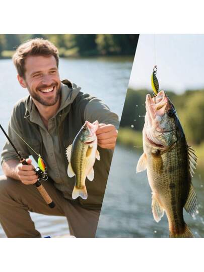 OPQ أطقم طُعم صيد السمك الصالحة للاستخدام في المياه المالحة والعذبة