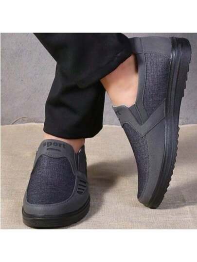 حذاء قماش رجالي عصري جديد في عام 2025، متعدد الاستخدامات، قابل للتنفس، مقاوم للاحتكاك، سهل الارتداء وذو طبقة سفلية ناعمة، عالي الجودة