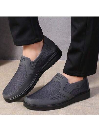 حذاء قماش رجالي عصري جديد في عام 2025، متعدد الاستخدامات، قابل للتنفس، مقاوم للاحتكاك، سهل الارتداء وذو طبقة سفلية ناعمة، عالي الجودة