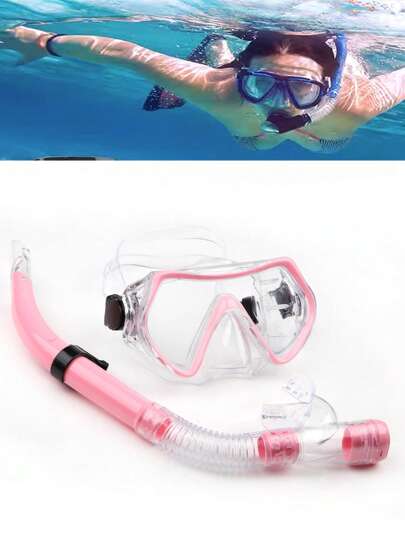 SHENYU نظارات سباحة وغطس موحدة للكبار والمراهقين مع أنبوب تنفس للغوص