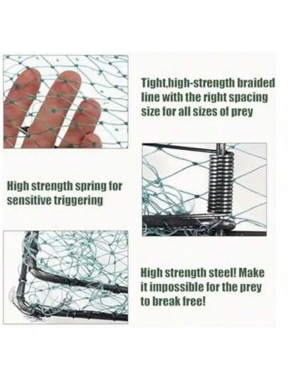 قفص الطيور، من شبكة فولاذية هيكلية، فخ فئران من الحديد، مناسب للإمساك الآمن والإنساني والسريع للطيور المنزلية الصغيرة بشكل آلي