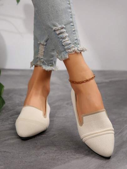 حذاء بلدي للنساء جديد ، أنيق ، كاجوال ، بارز، لون واحد ، مضفر ، مريح، مناسب للصيف