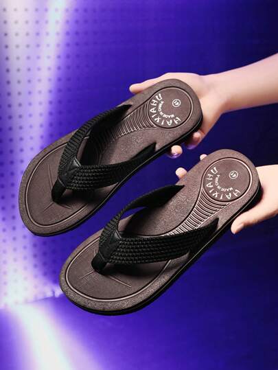 صندل رجالي متين محبوك - أربطة سوداء أنيقة وأطراف منقوشة بطبعة شطرنج | رغوة إيفا خفيفة الوزن مع دعم القوس | موضة الشاطئ والبركة والشارع الصيفي (المقاس أمريكي/أوروبي)