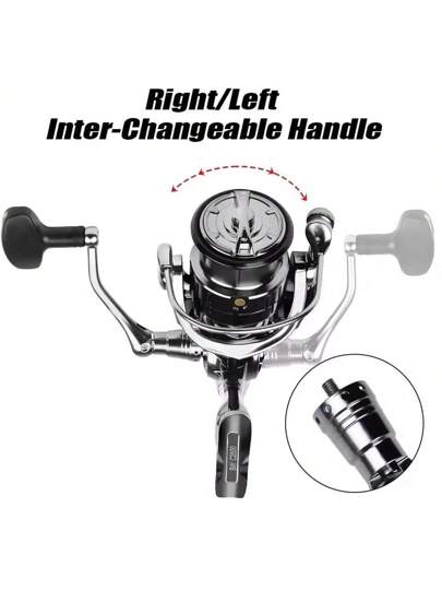 مقبض بكرة معدني من أوكوما مناسب للبحر المالح والمياه العذبة، مناسب لأي نوع من أنواع الأسماك