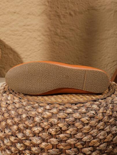 أحذية بالريشة بالينا مستوحاة من الباليه، إصدار ربيع صيف خريف، أحذية منخفضة الحافة ذات وسادة ناعمة ومريحة وخفيفة الوزن وذات كعب منخفض مزينة بفيونكة، فاشن مناسبة للعمل والاستخدام الخارجي، باللون البني